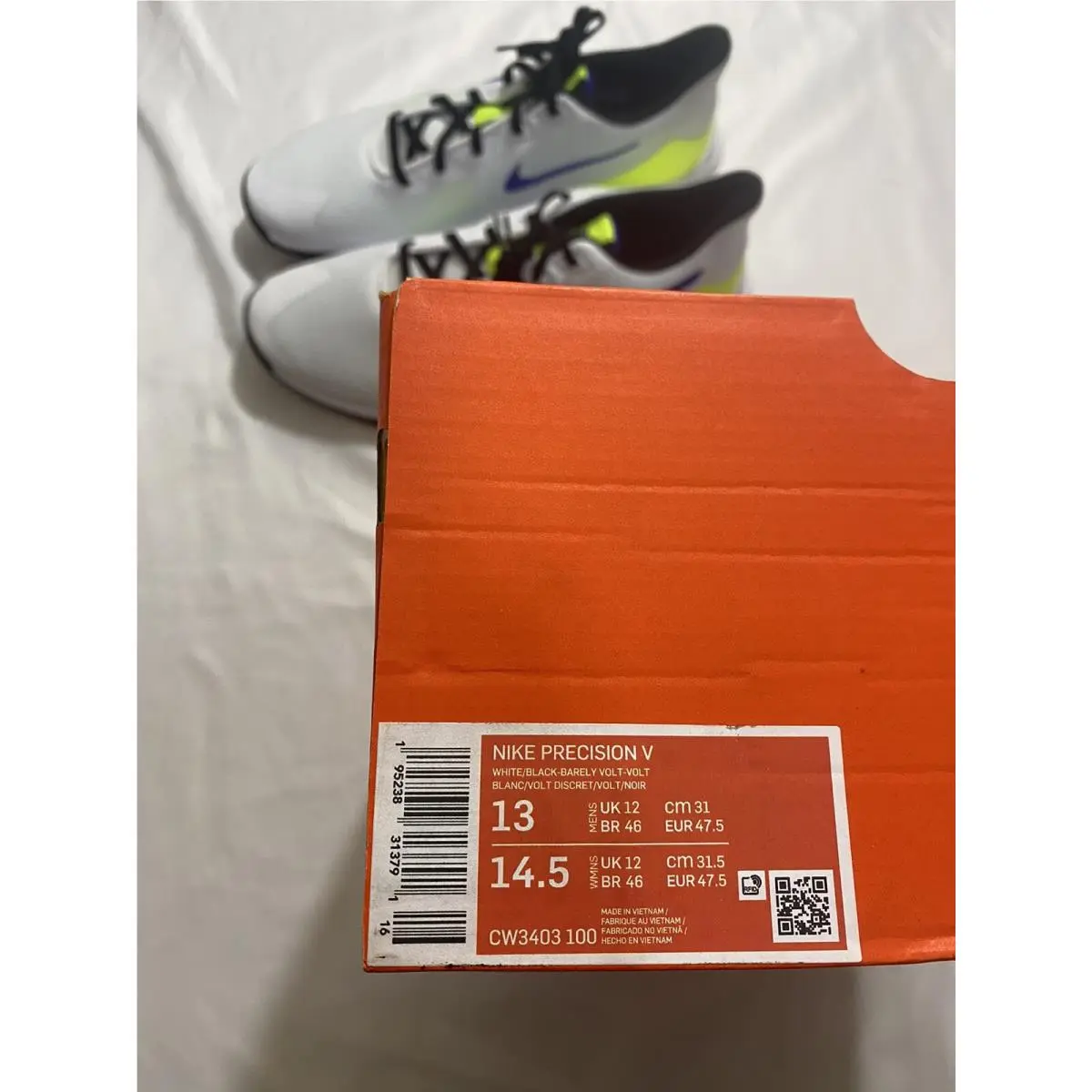 Nike shoes - Nike Precision V - Precision - CW3403100 - White (UPC: 0195238313791) 10