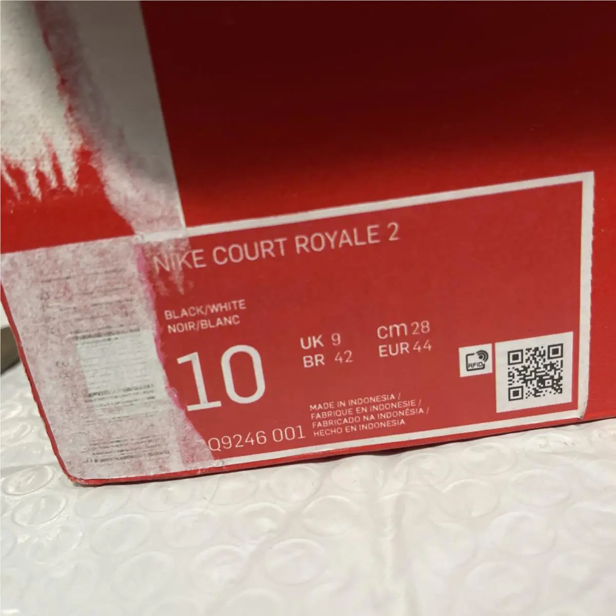 Nike shoes - Court Royale 2 NN - Court Royale - DH3160 - Black White, Manufacturer: 001 0