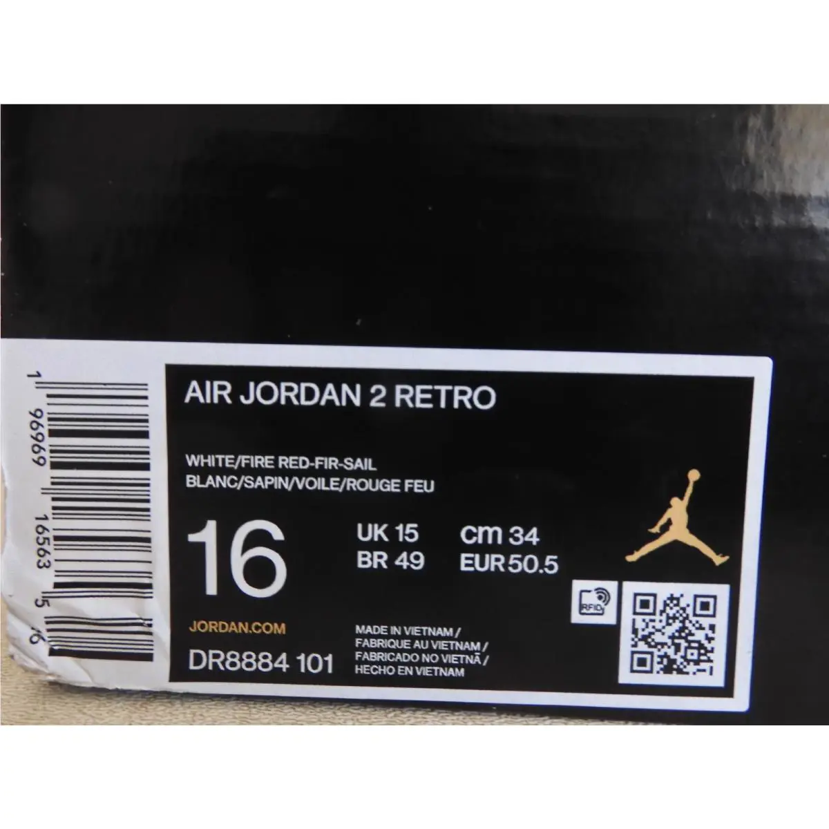 Nike shoes - Air Jordan 2 - Air - DR8884-101 - White (UPC: 196969165635) 6