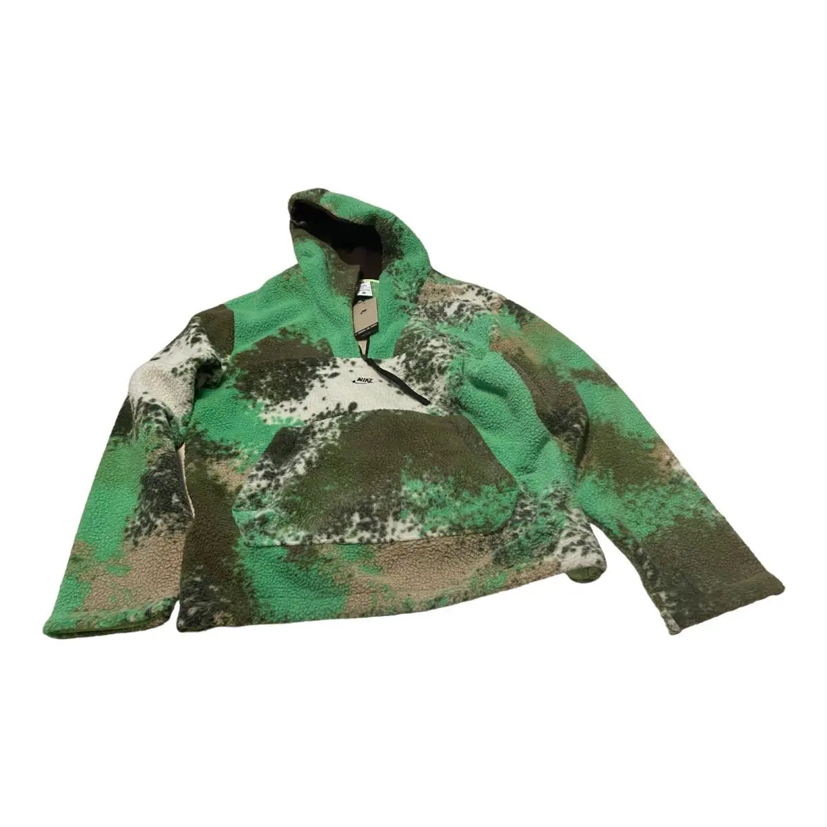 Nike Sportswear Essentials Sherpa Half-zip Hoodie DD5009-362 Size Loose Fit Tall - Multicolor