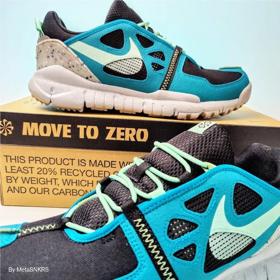 Nike US 13 Men Black Mint Green Grey Rare Barefoot Comfort Free Terra Vista