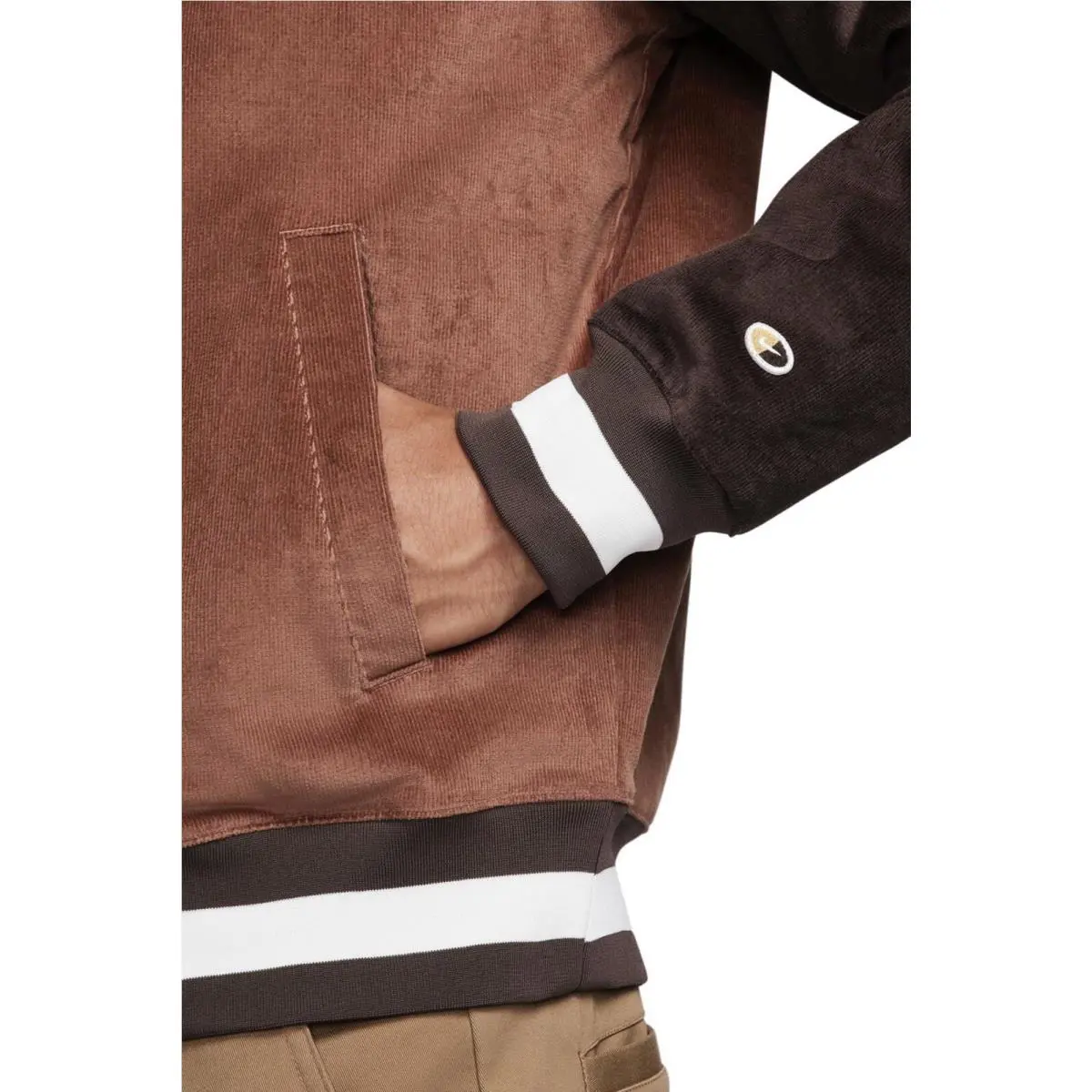 Nike clothing - Nike Sportswear Corduroy Bomber Jacket - FQ6159256 - Brown (UPC: 0196973950432) 4