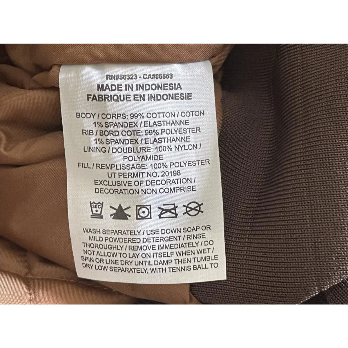 Nike clothing - Nike Sportswear Corduroy Bomber Jacket - FQ6159256 - Brown (UPC: 0196973950432) 6