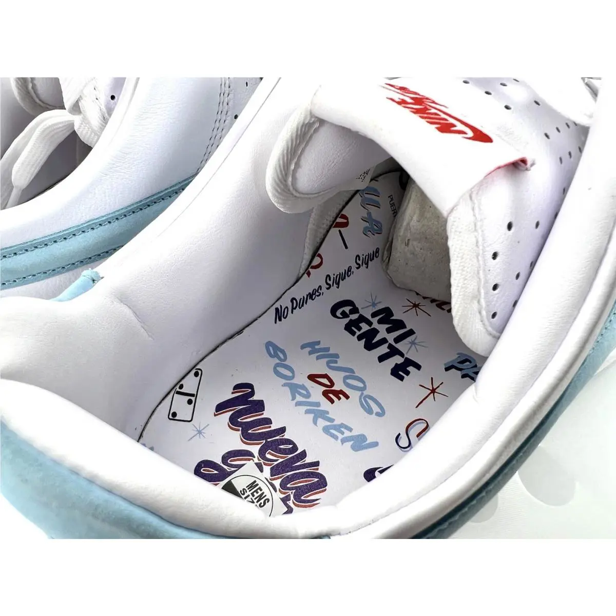 Nike shoes - Air Jordan 1 Mid - Air Mid - DQ9200-100 - White/Blue Gale-White 5