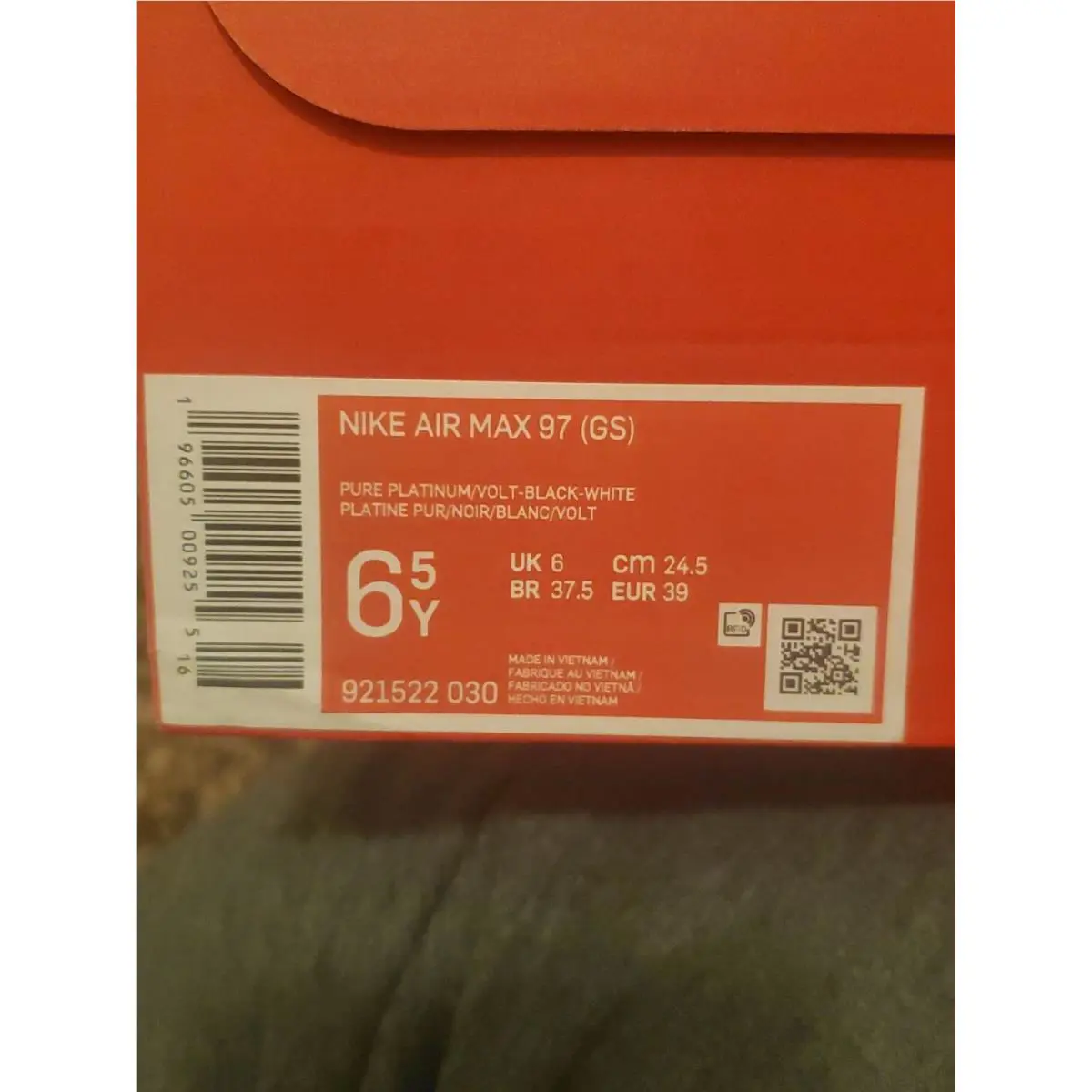 Nike shoes - Nike air Max 97 GS - DX4734-001 - Black, Grey, Green and white (UPC: 196605009255) 6