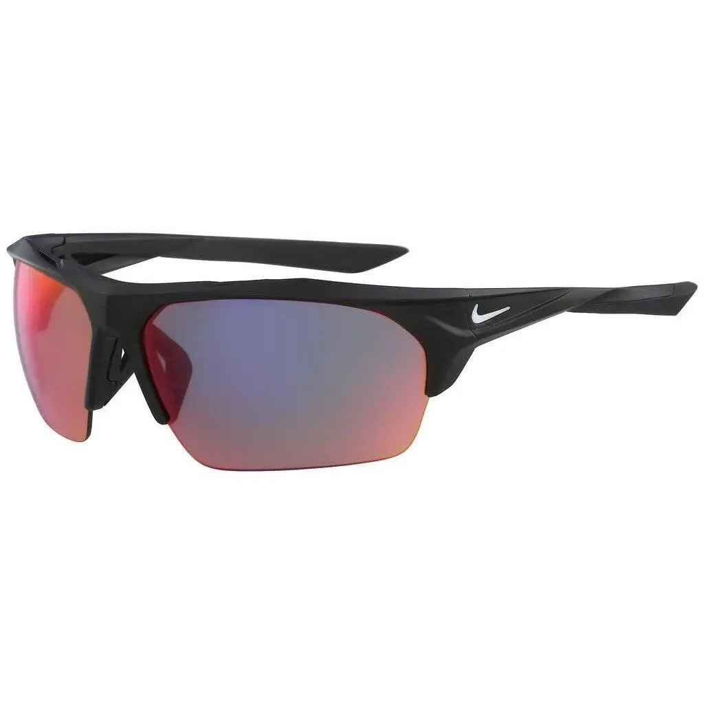 Nike Terminus M Matte Black Sunglasses with Infrared Mirror Lenses