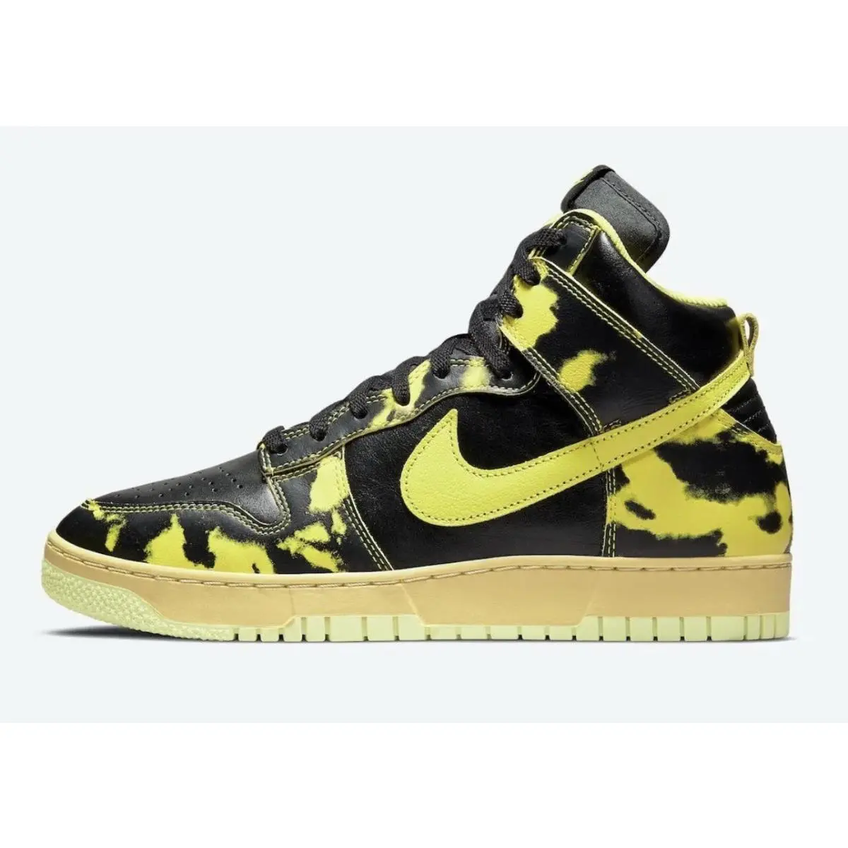 Nike Dunk High 1985 SP Acid Wash Black-yellow Strike Mens SZ 4 DD9404-001
