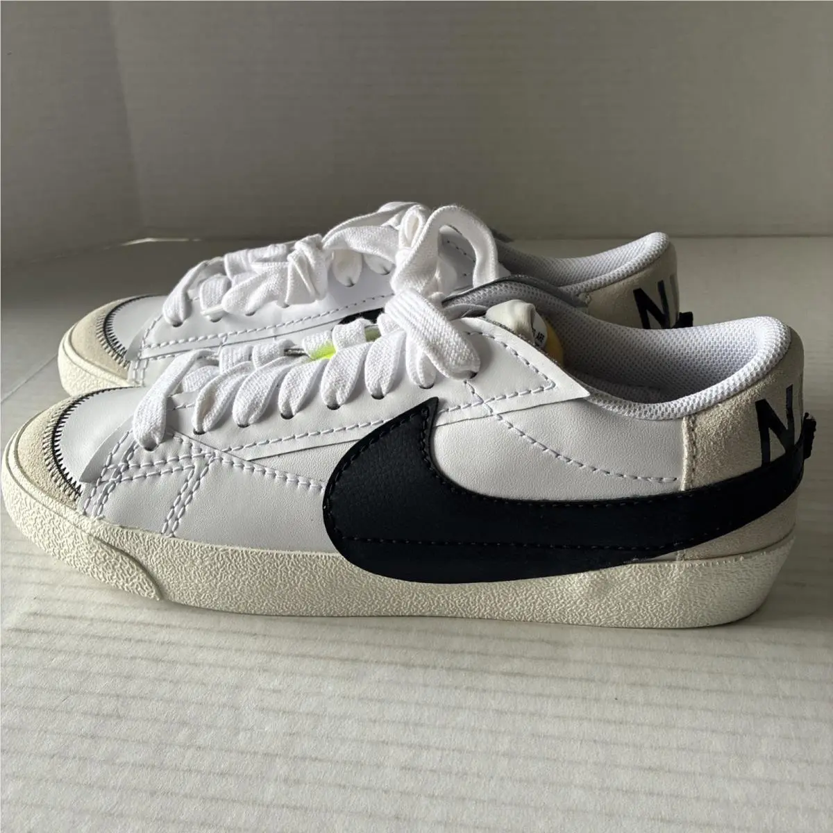 Nike Blazer Low 77 Jumbo Women Shoe Size 11 Casual Walking Gym White DQ1470-101 - White, Manufacturer: White/Black