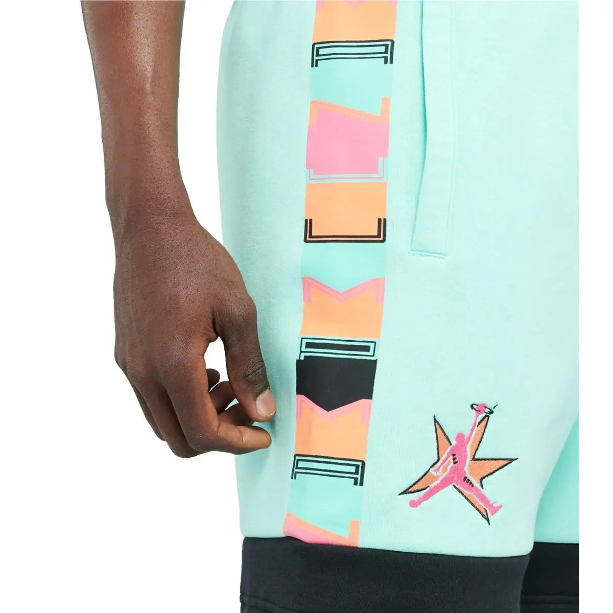 Nike clothing - Jumpman Air Fleece Shorts - Jumpman Air Fleece Shorts - DD5279 307 - Tropical Twist (UPC: 194957906147) 1