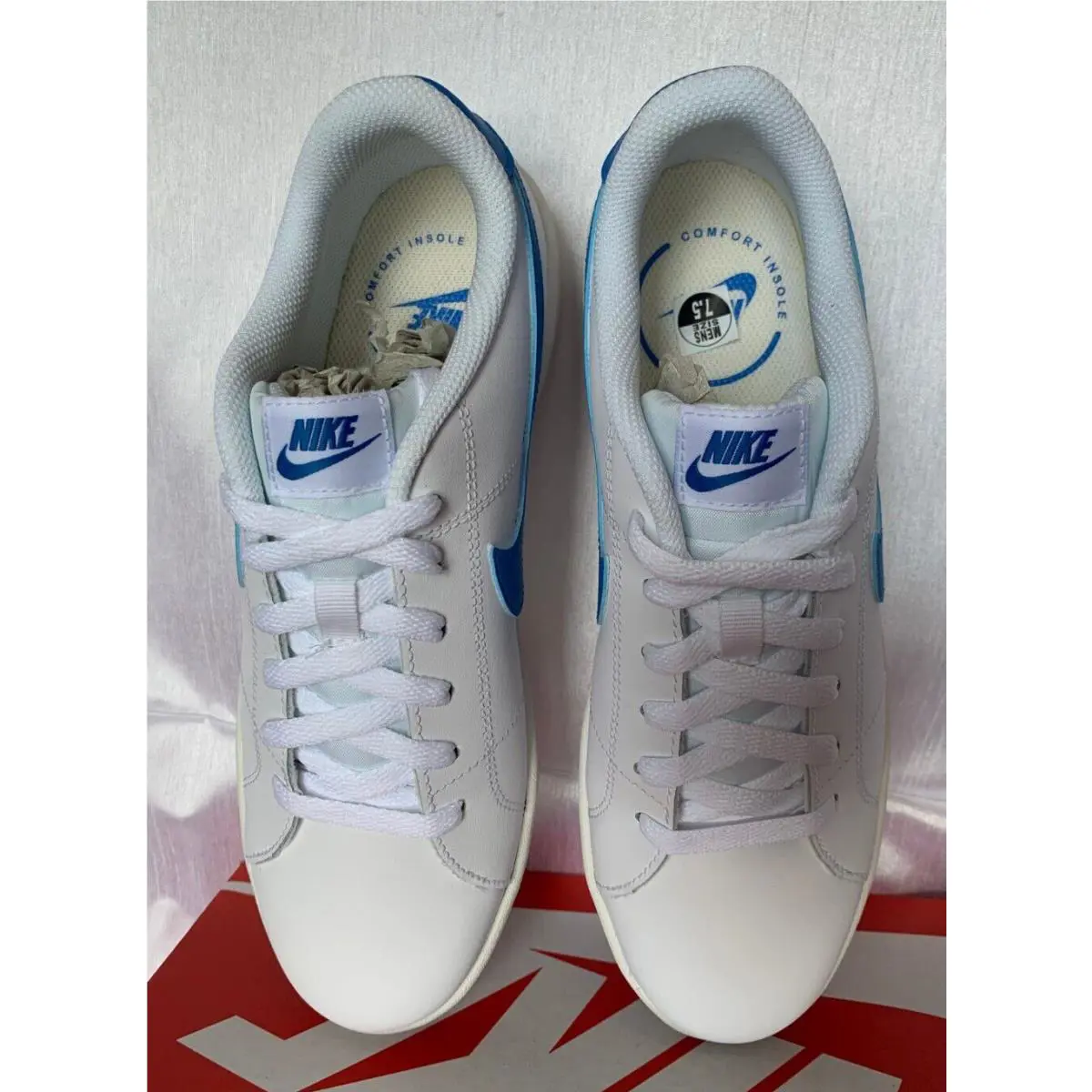 Nike shoes - Nike Court Royale 2 - Court Royale - CQ9246-106 - WHITE/LT PHOTO BLUE, Manufacturer: CQ9246 106 (UPC: 195866267510) 0