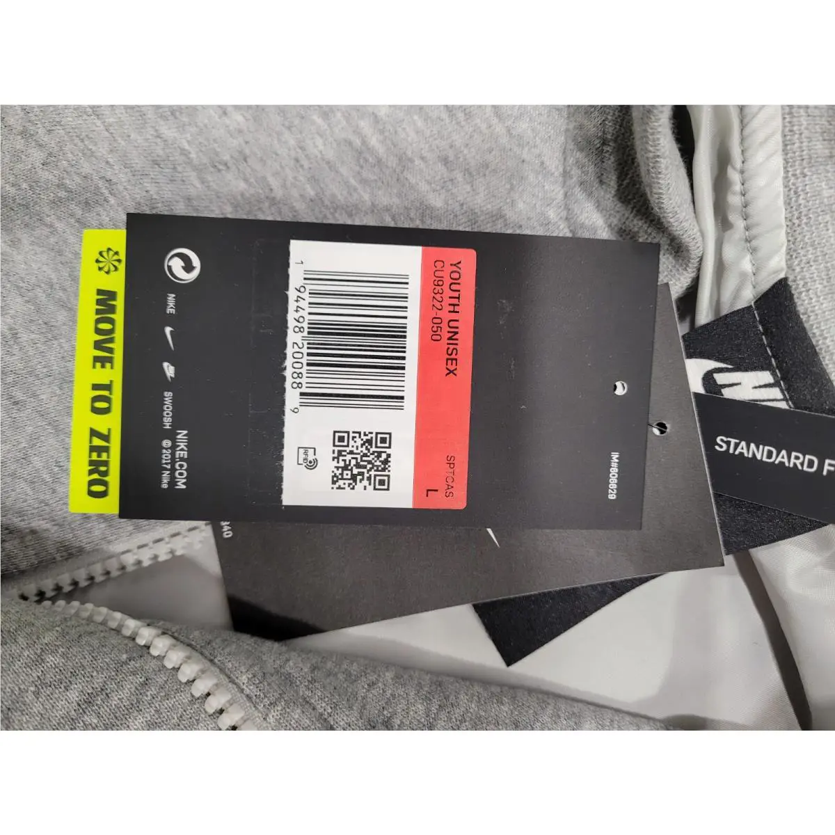 Nike clothing - CU9322-050 - CU9322-050 - Gray (UPC: 194498200889) 12