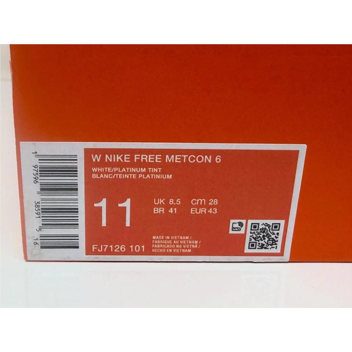Nike shoes - Nike Free Metcon - Free Metcon - FJ7126103 - White (UPC: 197596749717) 5