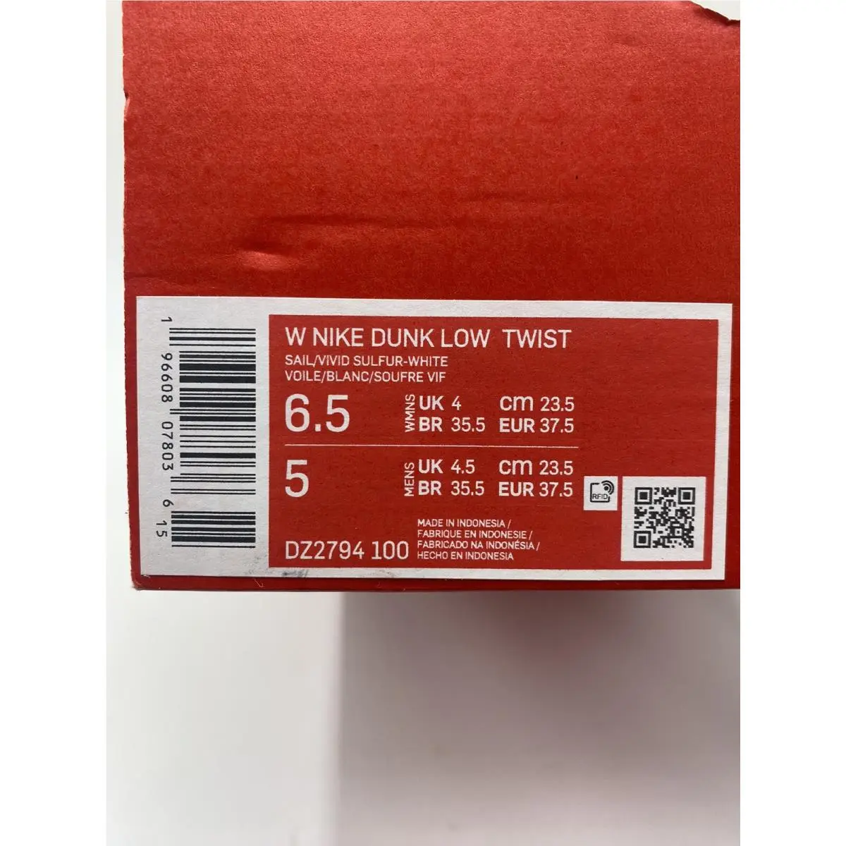Nike shoes - Nike Dunk Low - Dunk Low - DZ2794-100 - Coconut Milk/Vivid Sulfur (UPC: 196608078036) 6