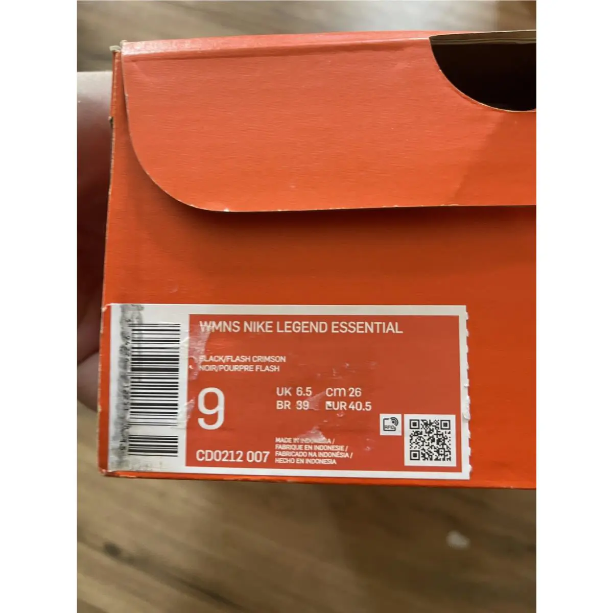Nike shoes - Nike Legend Essential - Legend Essential - CD0212 007 - Black Flash Crimson 0