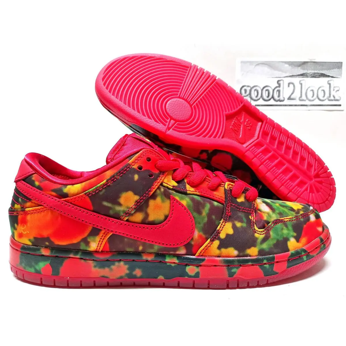 Nike Dunk Low Pro Woo QS Gym Red/university Red Size Men`s 9.5 FZ1291-600