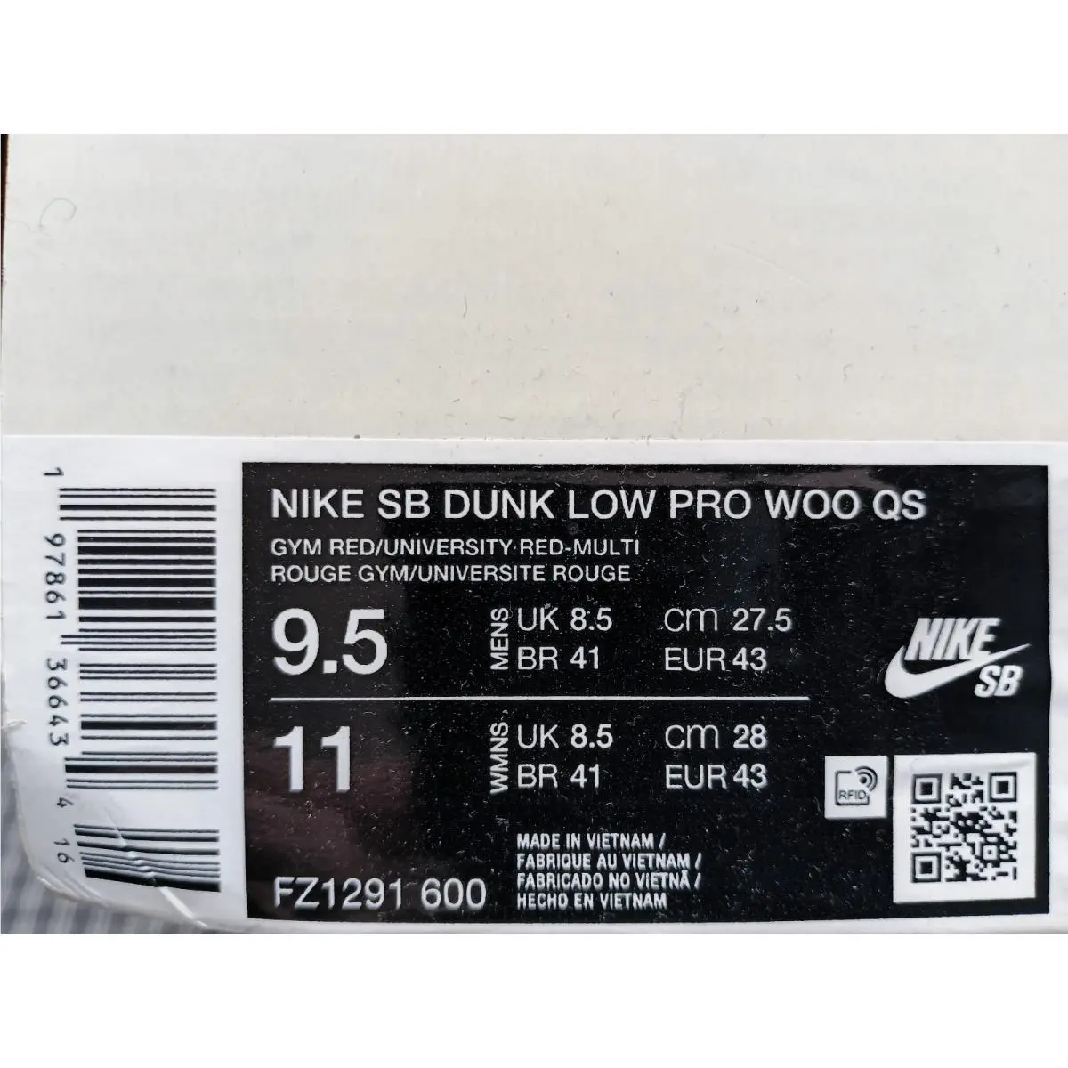 Nike shoes - Nike Dunk Low - Dunk Low - FZ1291-600 - Red (UPC: 197861366434) 8