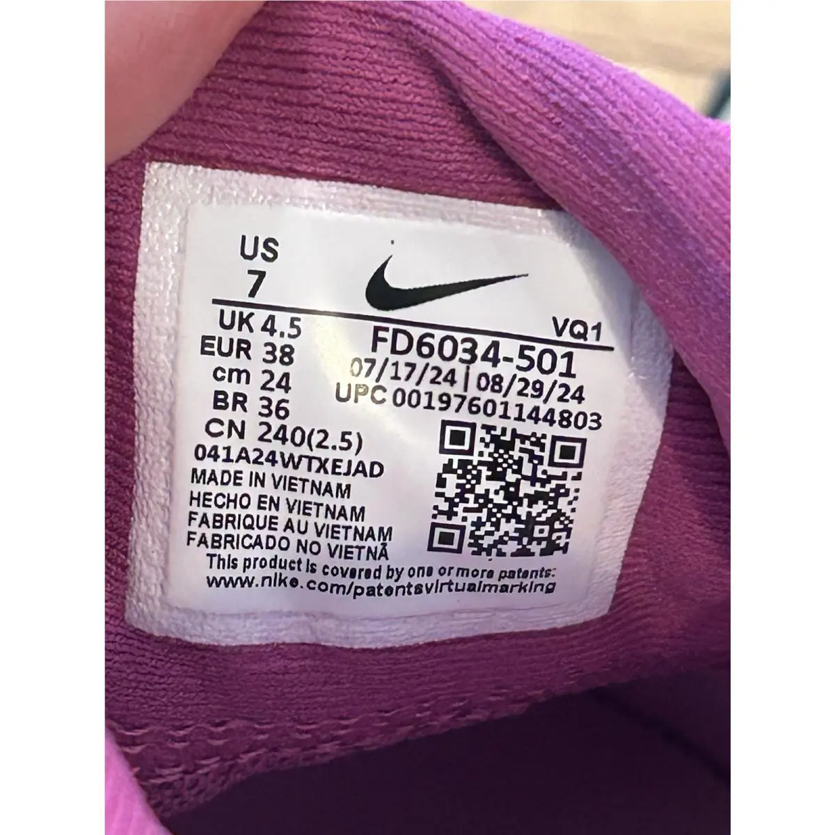 Nike shoes - Nike Quest 6 - Quest - FD6034-501 - Purple (UPC: 197601144803) 9