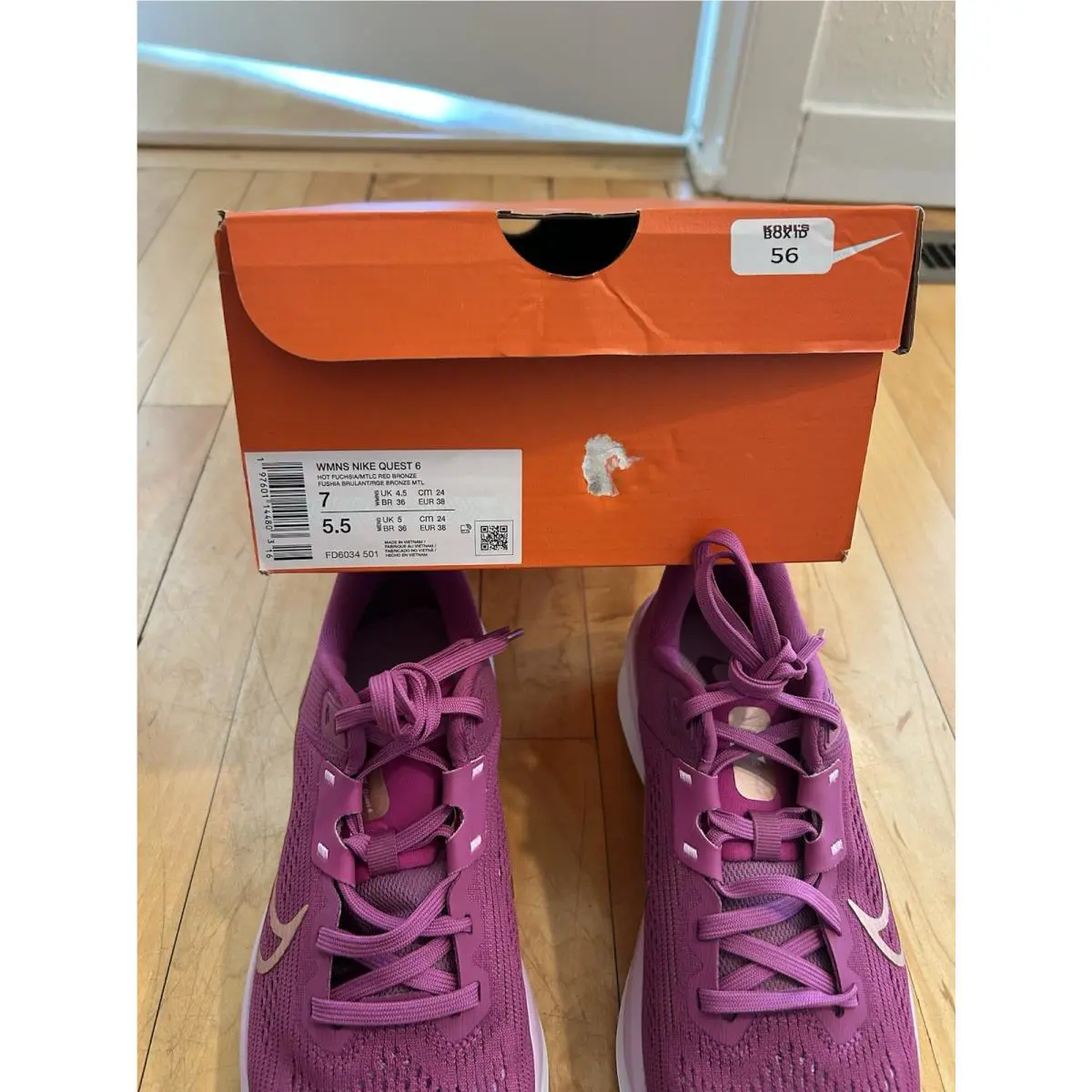 Nike shoes - Nike Quest 6 - Quest - FD6034-501 - Purple (UPC: 197601144803) 0