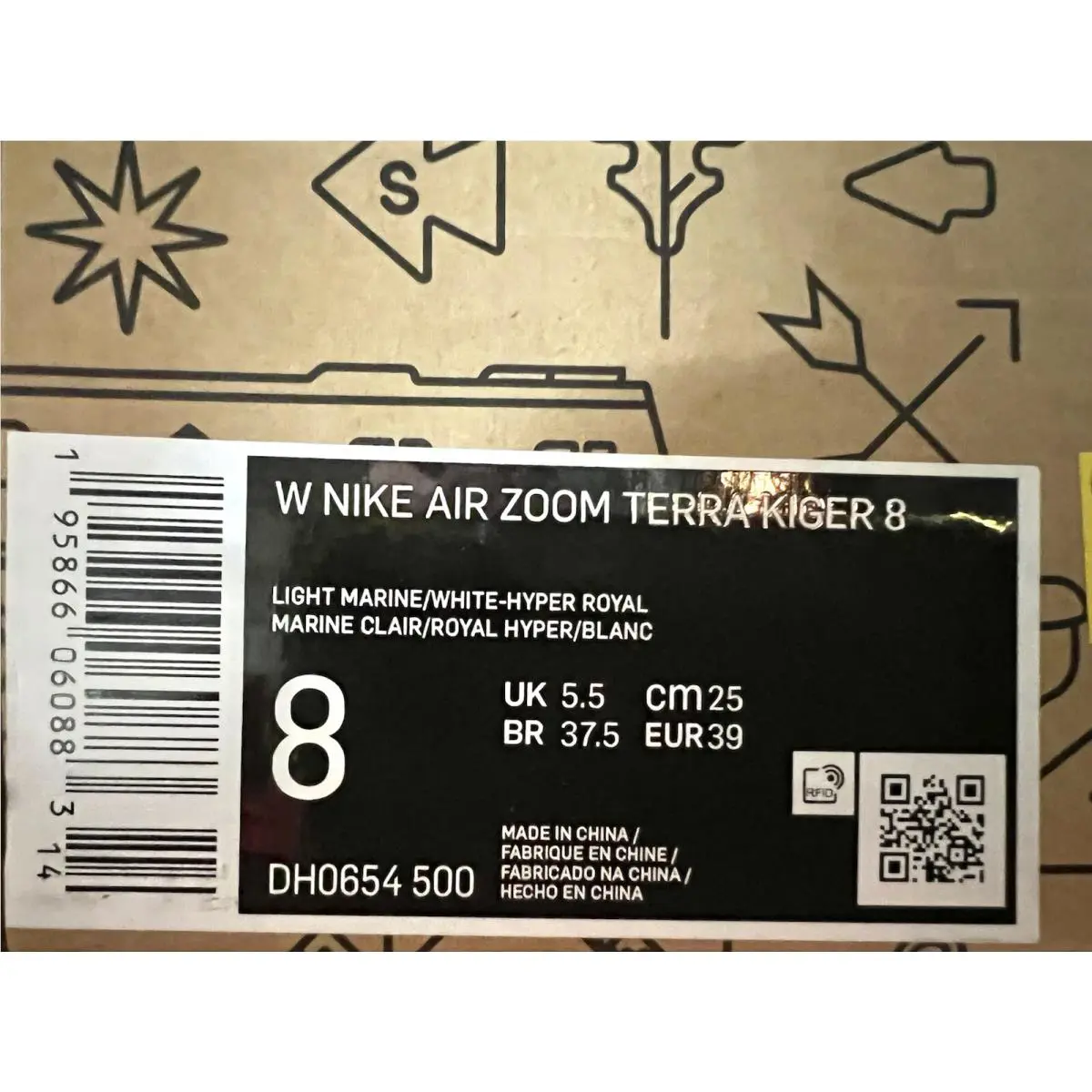 Nike shoes - Nike Air Zoom Terra Kiger 8 - DH0654-500 - Light Marine/White-Hyper Royal 10
