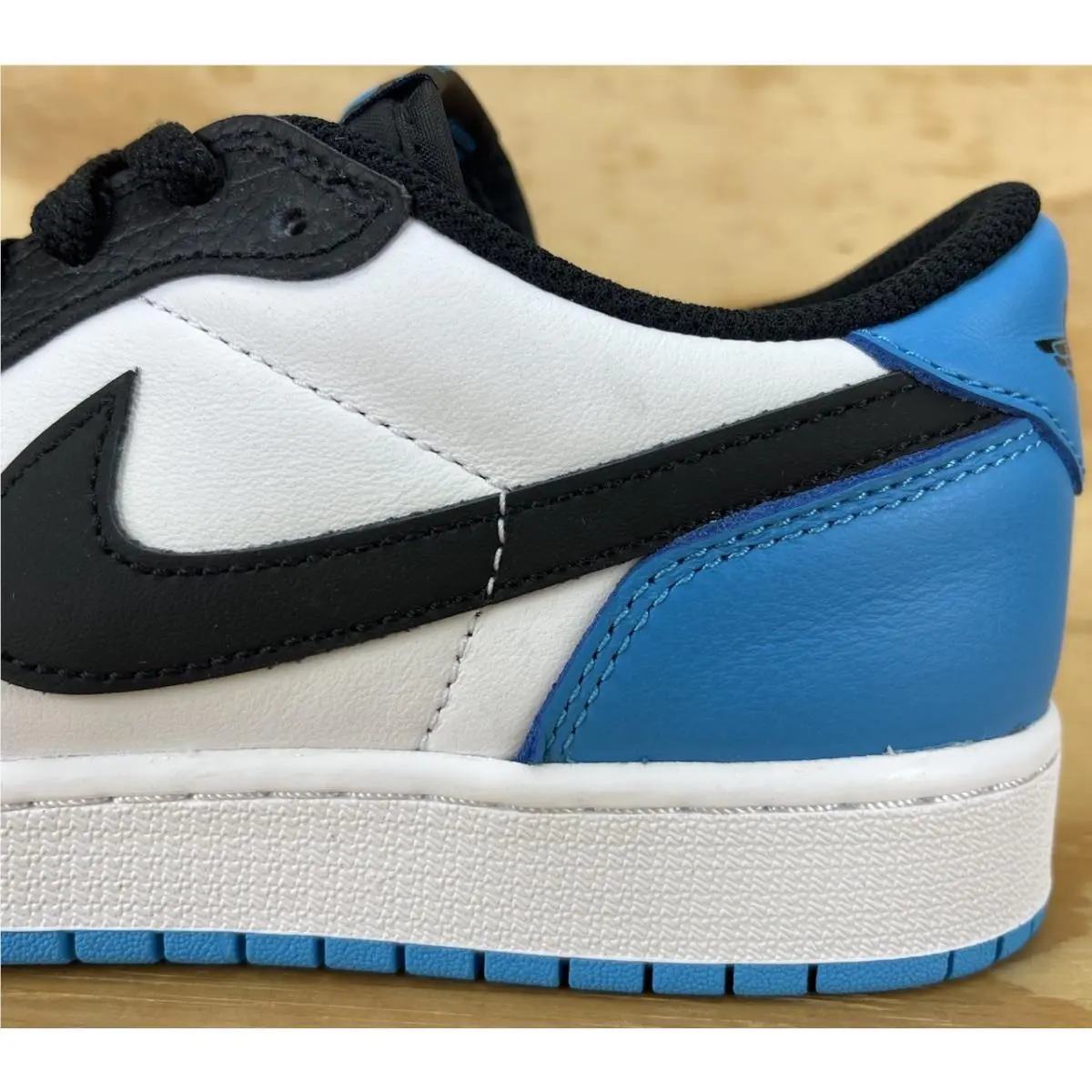 Nike shoes - Air Jordan 1 Low - Air Low - CZ0858-104 - White/Dark Powder Blue/Black (UPC: 0196149158402) 2