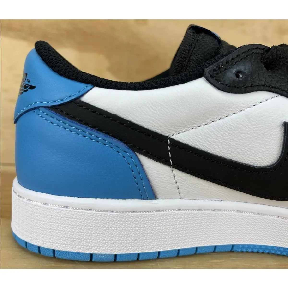 Nike shoes - Air Jordan 1 Low - Air Low - CZ0858-104 - White/Dark Powder Blue/Black (UPC: 0196149158402) 4
