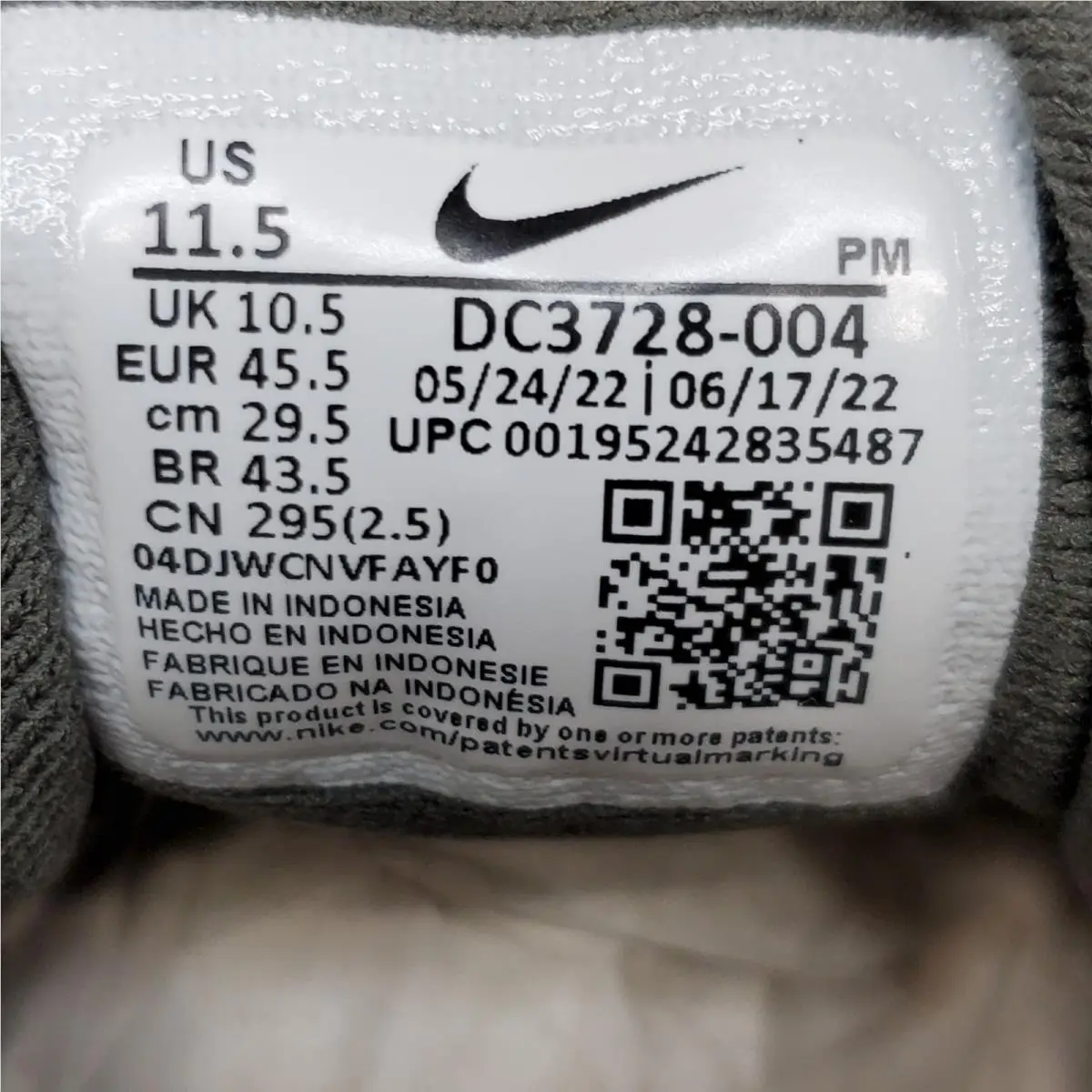 Nike shoes - Nike Revolution 6 - Revolution - DC3728-004 - Gray and White 9