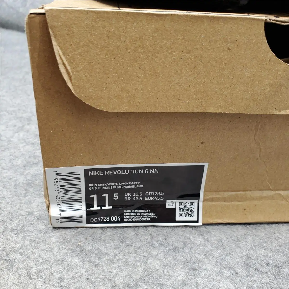 Nike shoes - Nike Revolution 6 - Revolution - DC3728-004 - Gray and White 11
