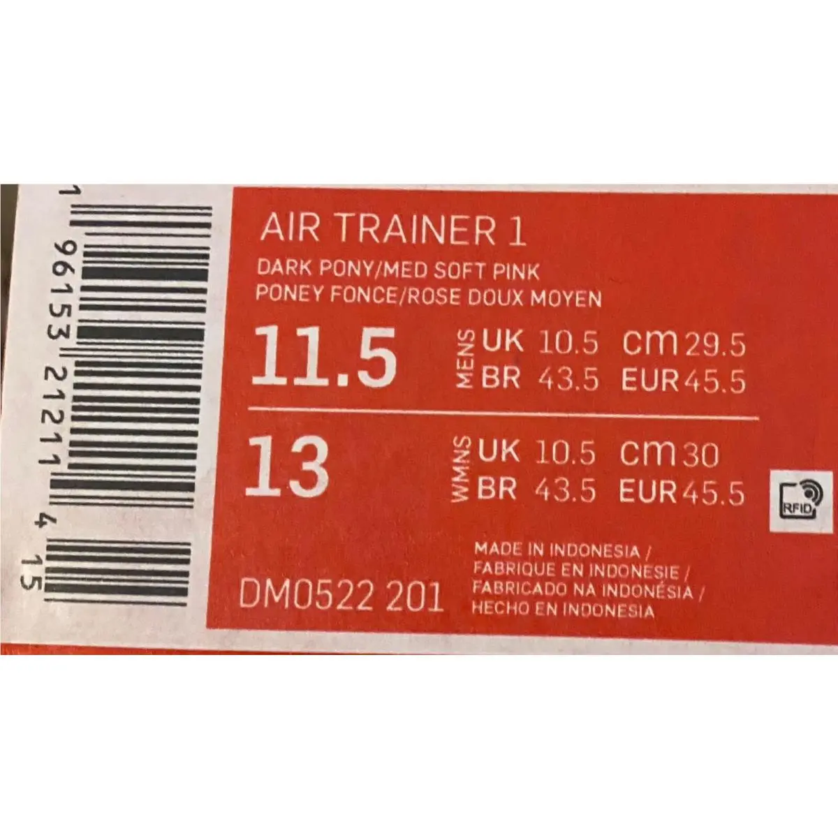 Nike shoes - Nike Air Trainer 1 - Air Trainer - DM0522-201 - Pink 5