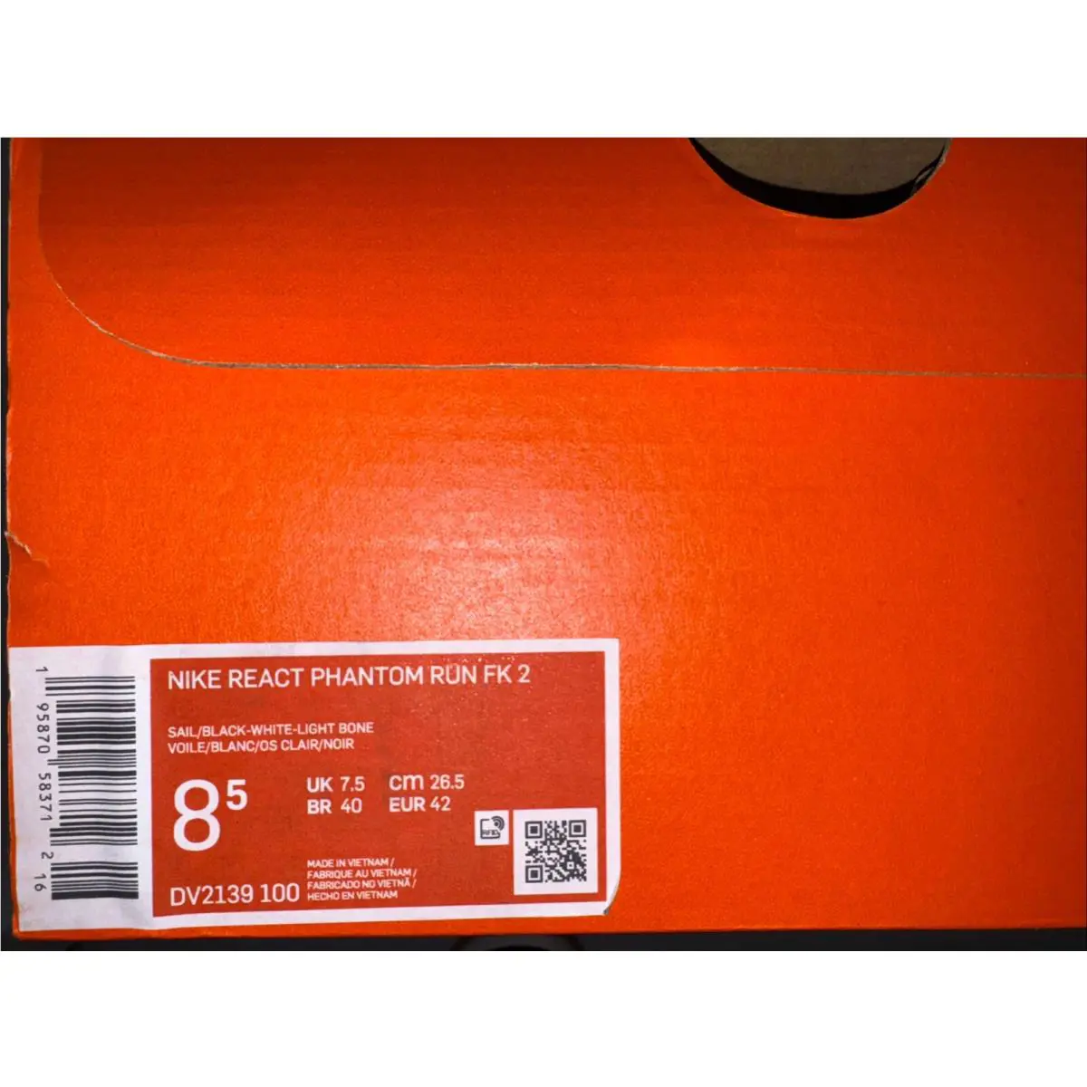 Nike shoes - Nike React Phantom Run - React Phantom Run - DV2139-100 - White (UPC: 0195870583712) 10