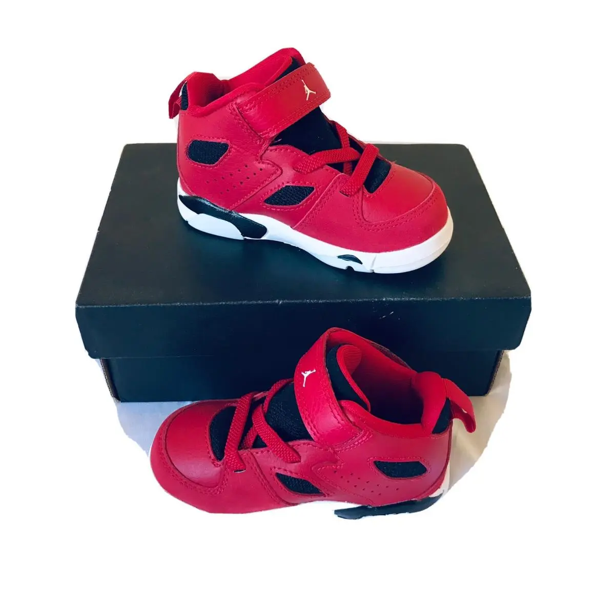 Nike Air Jordan Flight Club `91 Gym Red Athletic Sneakers Shoes Toddler 5c