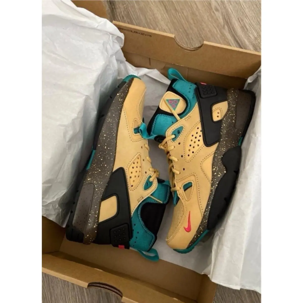 Nike Acg Air Mowabb Twine Teal Huarache Trail Men’s Size 6/Women 7.5 DC9554 700 - Multicolor