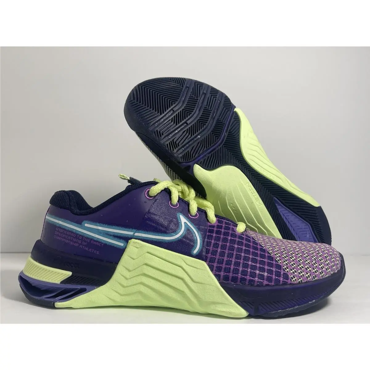 Metcon 8 Amp Shoes DV1168 500 Deep Purple Men Size 10.5 / Women Size 12 by Nike