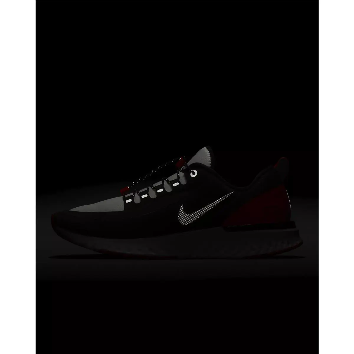 Nike shoes - Nike Odyssey React Shield NRG - BQ9780 006 - Black/Reflect Silver-Habanero Red (UPC: 191888295753) 8