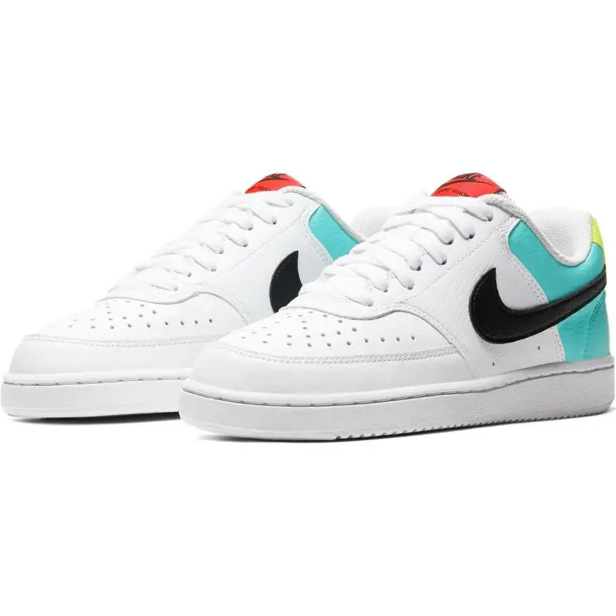 Nike Court Vision Lo Womens Size 12 Multicolor Shoes CZ9352 100 - Multicolor