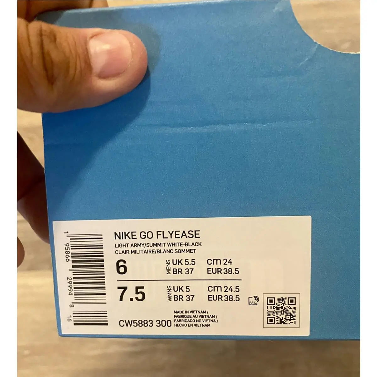 Nike shoes - Nike Go FlyEase - FlyEase - CW5883-300 - Light Army-Summit White-Black (UPC: 195866299948) 9