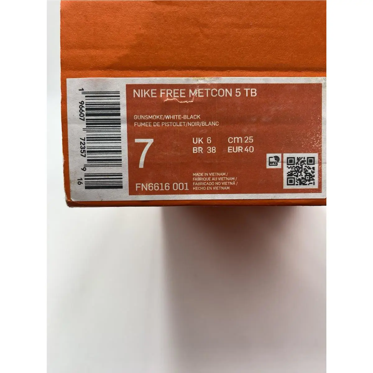 Nike shoes - Nike Free Metcon - Free Metcon - FN6616 001 - Gunsmoke/White-Black (UPC: 196607723579) 6