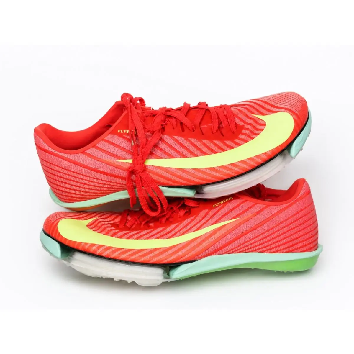 Air Zoom Maxfly 2 Mens Size 14 Durable Bright Crimson Lime Track Spikes by Nike