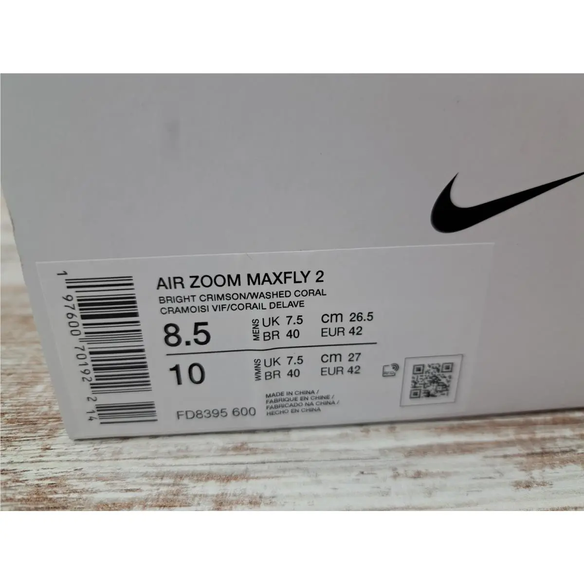 Nike shoes - Nike Air Zoom Maxfly 2 - FD8395-600 - Red 8