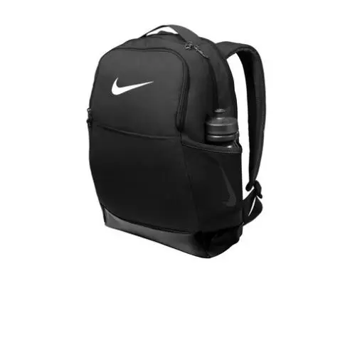Nike Brasilia Medium Backpack Black Padded Water Resistant Up to 15 Laptop - Black