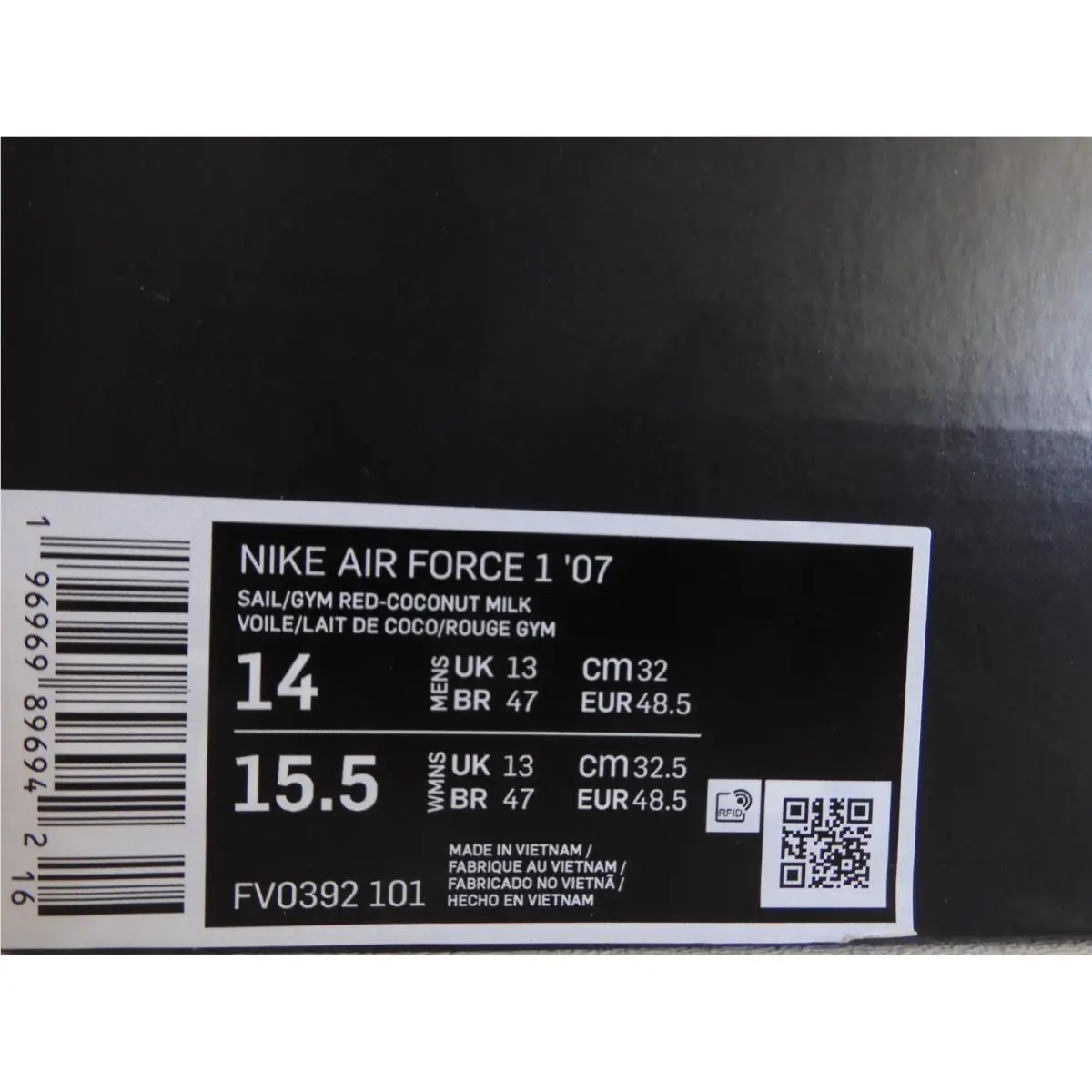 Nike shoes - Nike Air Force 1 `07 - FV0392 101 - Sail (UPC: 196969896942) 3