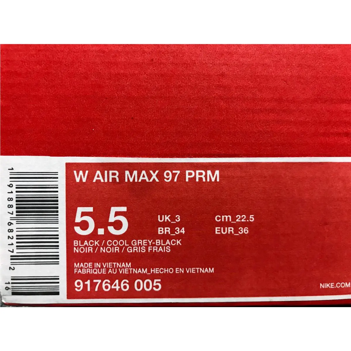 Nike shoes - Nike Air Max 97 Premium - 917646-005 - Black (UPC: 191887682172) 3