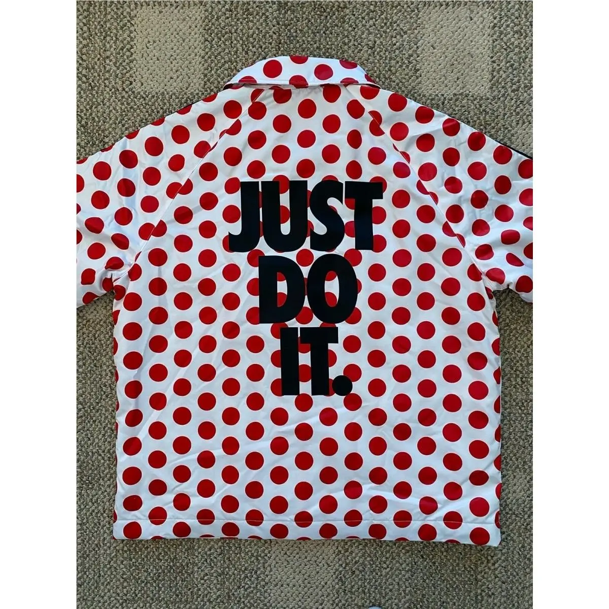 Nike Jacket Puffer Coat Sportswear Jdi Printed Red Polka Dot BV5539 Men`s L