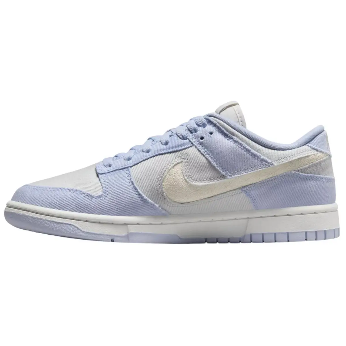 Nike Dunk Low Womens 7 Ghost Denim/summit White Casual Sneaker Shoes HF1985 001