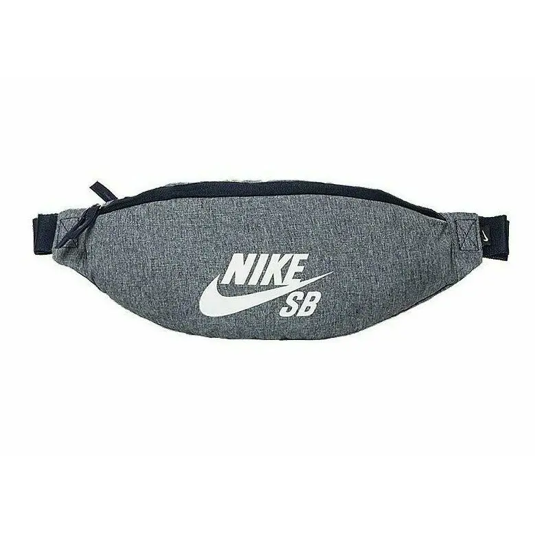 Nike SB Heritage Crossbody Waist Hip Fanny Pack Obsidian Sail BA6381-451 - Obsidian/Obsidian/Sail