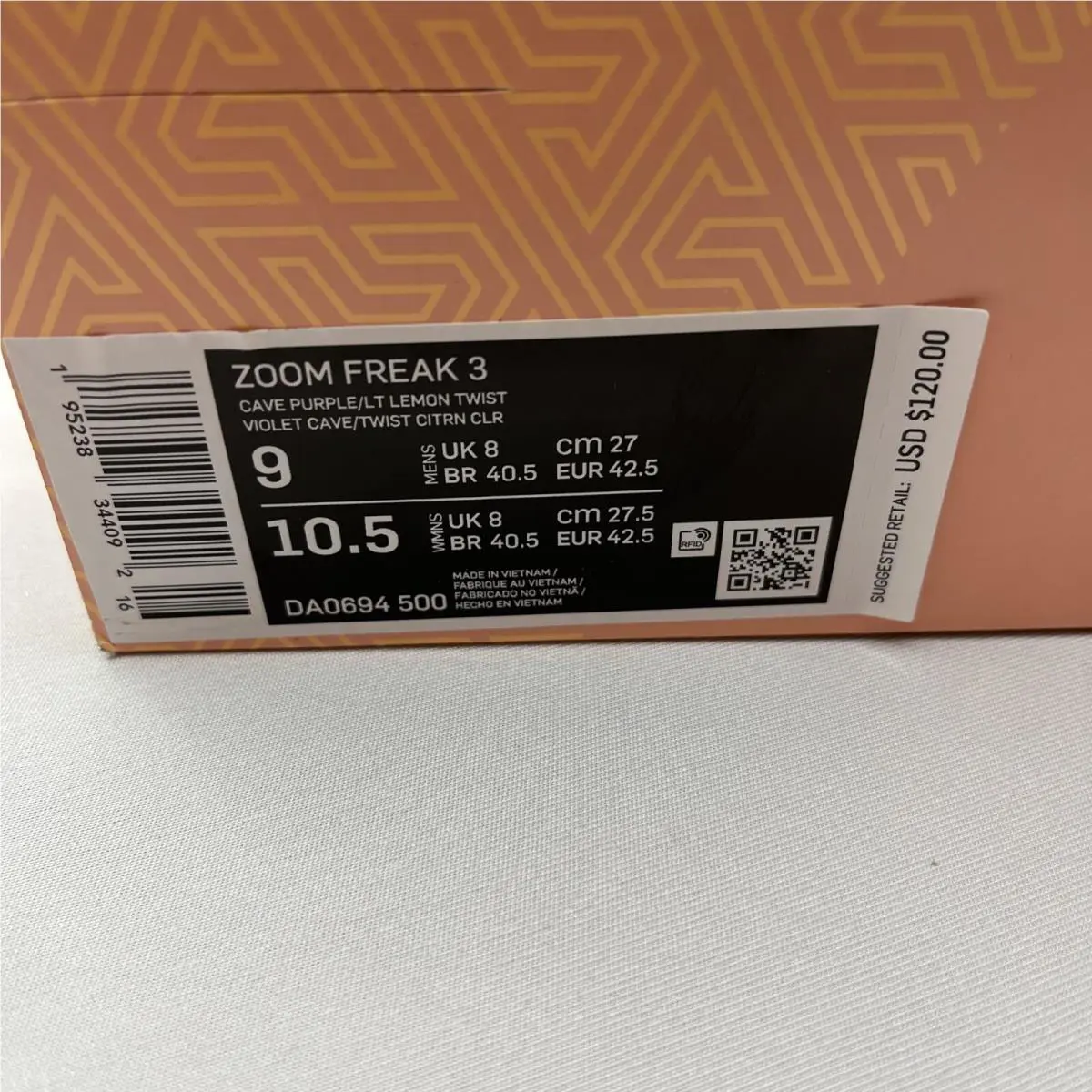 Nike shoes - Zoom Freak 3 - Zoom Freak - DA0694-500 - Purple (UPC: 0195238344078) 8