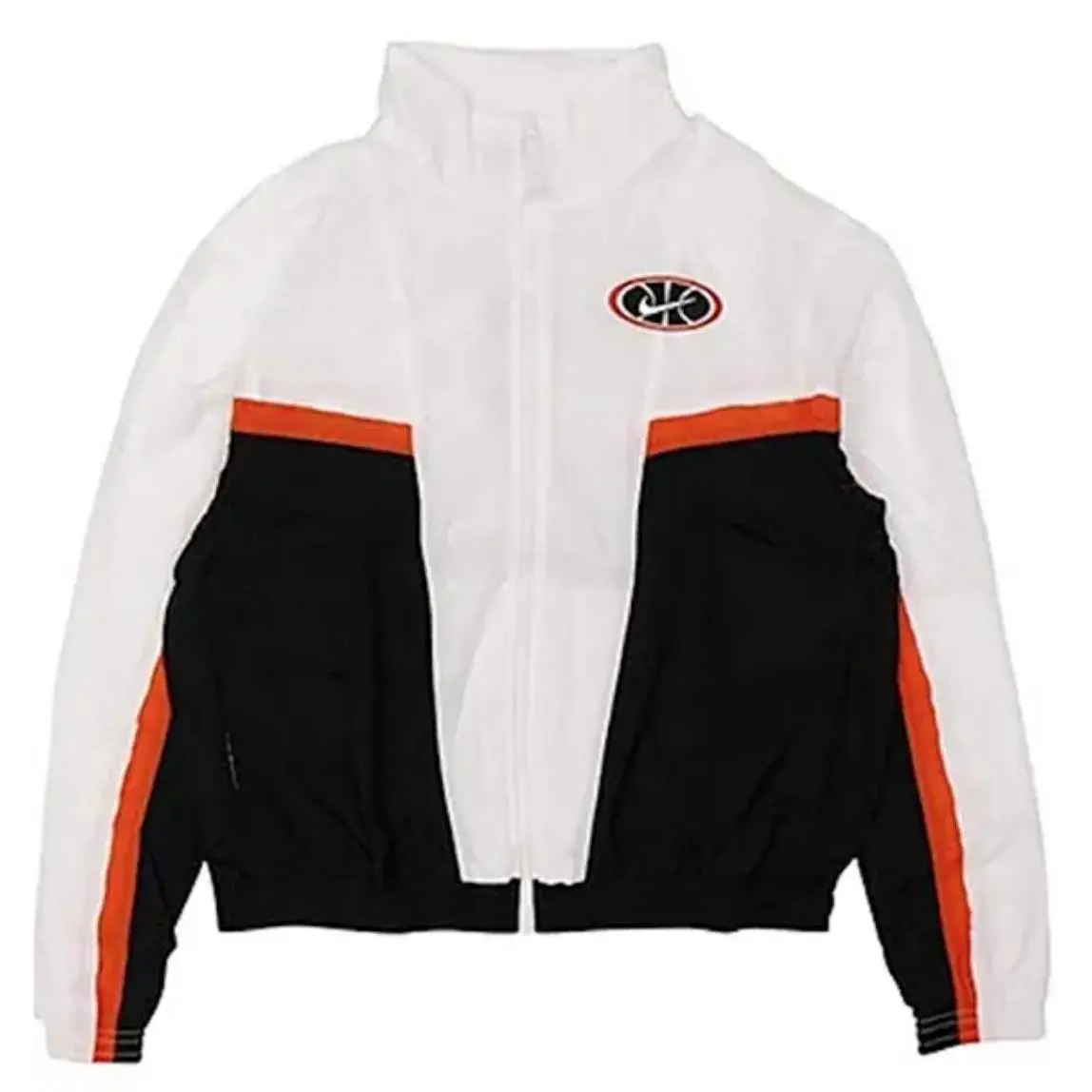 Nike Throwback Woven Jacket AV9755-100 White/black Mens Loose Fit Sz: 2XL - Black