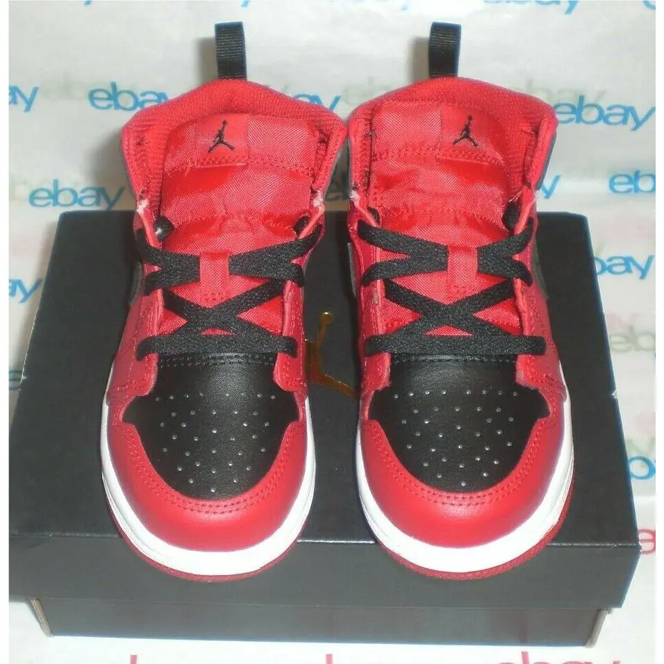 Nike shoes - Air Jordan 1 Mid - Air Mid - 640735-660 - RED BLACK 1