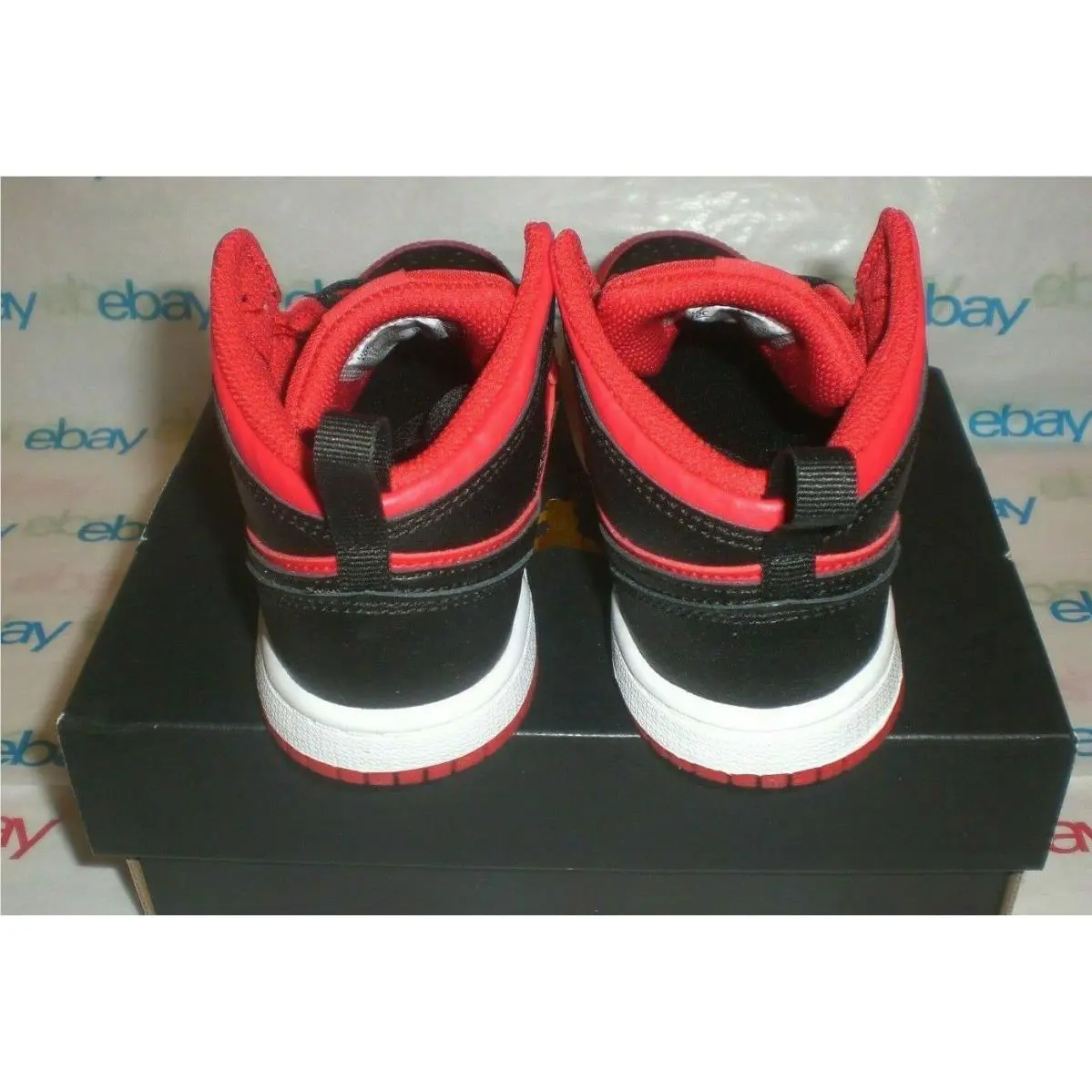 Nike shoes - Air Jordan 1 Mid - Air Mid - 640735-660 - RED BLACK 6