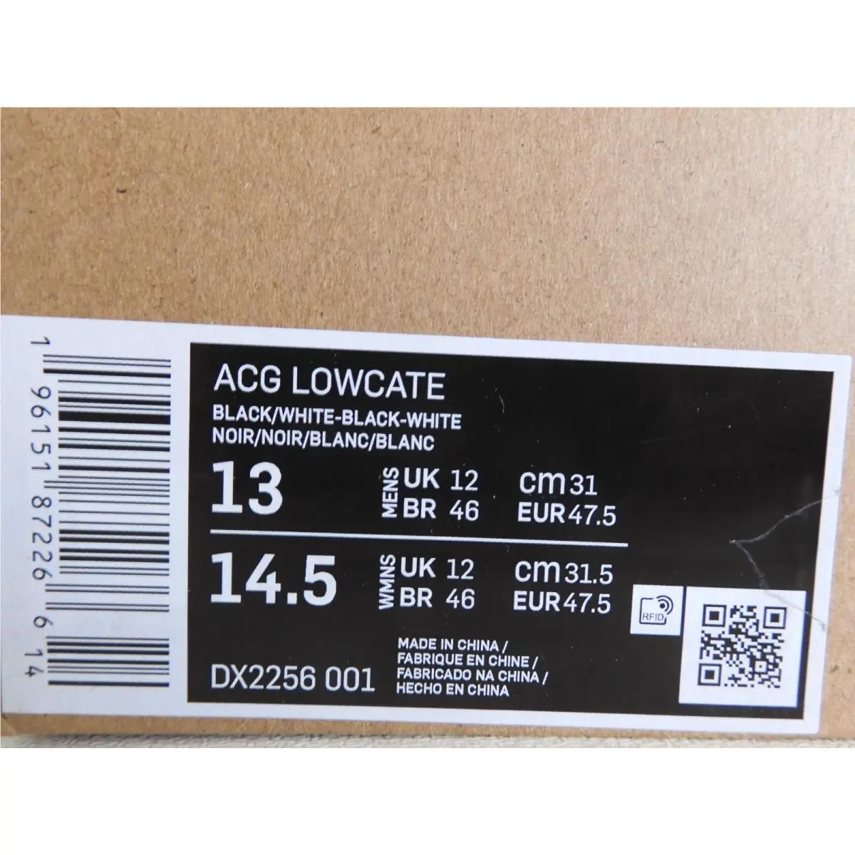 Nike shoes - Nike ACG Lowcate - ACG Lowcate - DX2256-001 - Black (UPC: 196151872266) 3
