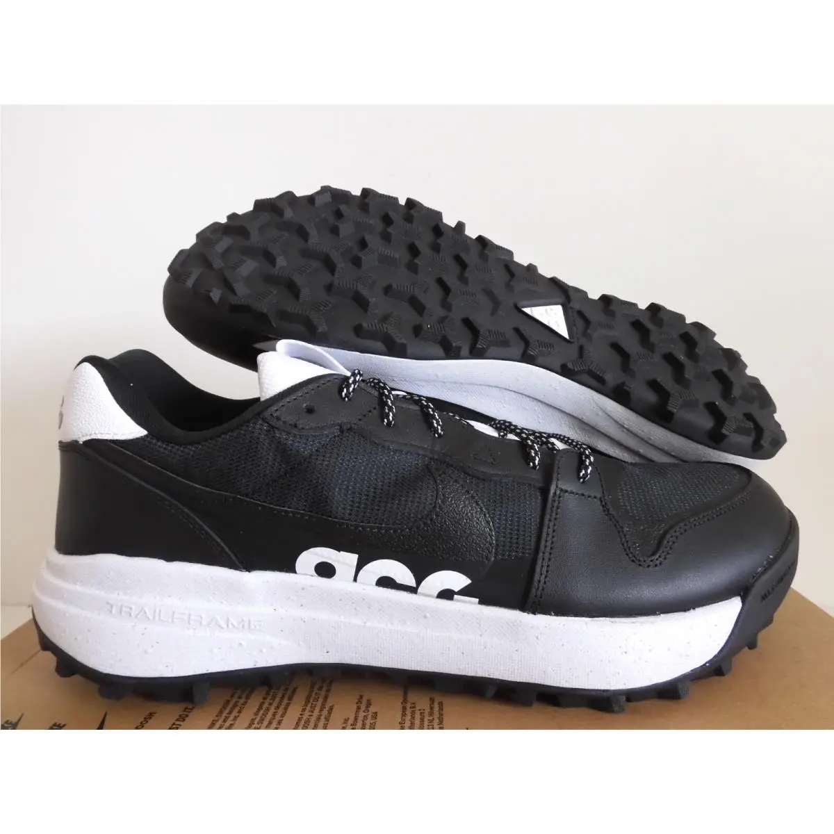 Nike Acg Lowcate Black-white-black-white SZ 13 DX2256-001